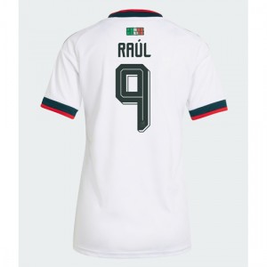 Meksiko Raul Jimenez #9 Jalkapallovaatteet Naisten Vieraspaita MM-kisat 2026 Lyhythihainen